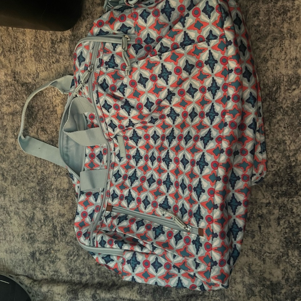 Vera Bradley Colorful Geometric Patterned Tote Bag